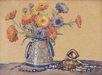 STILL LIFE, FLOWERS by Marjorie Henry RUA at Ross's Online Art Auctions