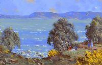 PICNIC NEAR MURLOUGH, COUNTY ANTRIM by David Overend at Ross's Online Art Auctions