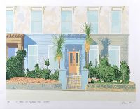 THE HOUSE WITH THE PALM TREES, BELFAST by James Allen RUA at Ross's Online Art Auctions