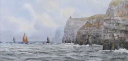 CLIFFS OF MOHER by Hamilton Sloan at Ross's Online Art Auctions