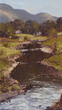 UNSHINAGH RIVER, GLENDUN by Samuel McLarnon UWS at Ross's Online Art Auctions
