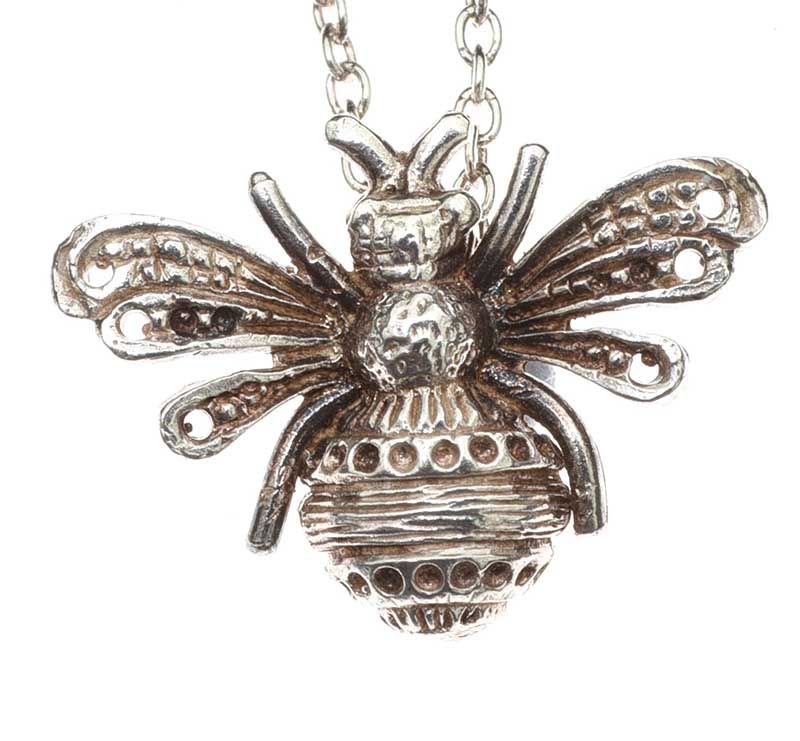 Krystal Couture Bee Crystal Swarovski crystals White Gold Necklace
