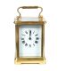 FRENCH BRASS CARRIAGE CLOCK at Ross's Online Art Auctions