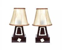 PAIR OF BAKELITE TABLE LAMPS & SHADES at Ross's Online Art Auctions