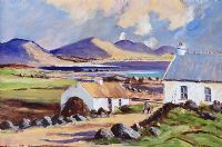 DONEGAL COTTAGE by Sam Coulter at Ross's Online Art Auctions