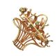 14CT GOLD PEARL AND GEM-SET BROOCH at Ross's Online Art Auctions