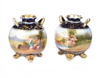 PAIR OF VIENNA PORCELAIN VASES at Ross's Online Art Auctions