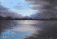 DARK CLOUDS OVER THE LOUGH by Paul Wilson at Ross's Online Art Auctions