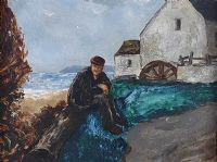 TAKING A BREAK by James Macintyre RUA at Ross's Online Art Auctions