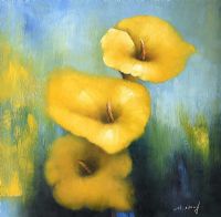YELLOW ORCHIDS by Chinese School at Ross's Online Art Auctions