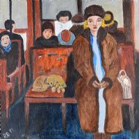SLOW TRAIN TO MOSCOW by Rose Elizabeth Moorcroft at Ross's Online Art Auctions