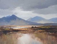 A BREAK IN THE CLOUDS, CONNEMARA by Maurice Canning Wilks ARHA RUA at Ross's Online Art Auctions