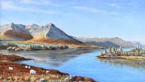 LOUGH INAGH, CONNEMARA, GALWAY by Owen Harris at Ross's Online Art Auctions