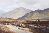 IN THE MAAM VALLEY, CONNEMARA, COUNTY GALWAY by Maurice Canning Wilks ARHA RUA at Ross's Online Art Auctions