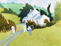 FINISHED FOR THE DAY, RALOO, COUNTY ANTRIM by James Macintyre RUA at Ross's Online Art Auctions