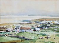 LANDSCAPE AT GORTAHORK, DONEGAL by Maurice Canning Wilks ARHA RUA at Ross's Online Art Auctions