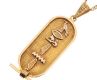9CT GOLD EGYPTIAN CARTOUCHE NECKLACE at Ross's Online Art Auctions