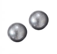 STERLING SILVER GREY PEARL EARRINGS at Ross's Online Art Auctions