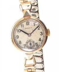 9CT GOLD CASED ROLEX WRISTWATCH at Ross's Online Art Auctions