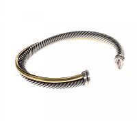 DAVID YURMAN STERLING SILVER AND 18CT GOLD CUFF at Ross's Online Art Auctions