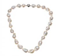 STRING OF BAROQUE PEARLS at Ross's Online Art Auctions