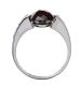 STERLING SILVER RHODIUM PLATED CUBIC ZIRCONIA RING at Ross's Online Art Auctions