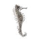SILVER MARCASITE SEAHORSE BROOCH at Ross's Online Art Auctions