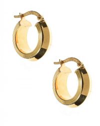 18CT GOLD HOOP EARRINGS at Ross's Online Art Auctions