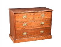 EDWARDIAN WALNUT CHEST OF DRAWERS at Ross's Online Art Auctions