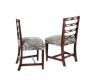 PAIR OF GEORGIAN MAHOGANY LADDER BACK SIDE CHAIRS at Ross's Online Art Auctions