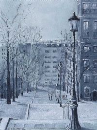 PARIS STEPS by Colin H. Davidson at Ross's Online Art Auctions