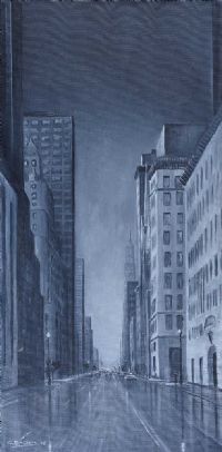 FIFTH AVENUE, NEW YORK CITY by Colin H. Davidson at Ross's Online Art Auctions
