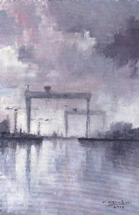 EMPTY DRY DOCK by Colin H. Davidson at Ross's Online Art Auctions