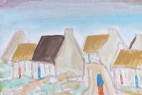 IRISH COTTAGES by Markey Robinson at Ross's Online Art Auctions