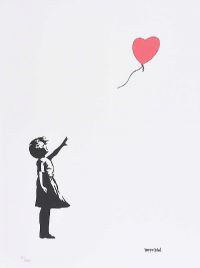 THE GIRL WITH BALLOON by Banksy at Ross's Online Art Auctions