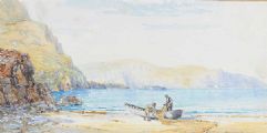MENDING THE NETS by Alexander Williams RHA at Ross's Online Art Auctions