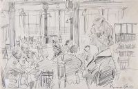 AFTERNOON DRINKS by Raymond Piper RUA at Ross's Online Art Auctions