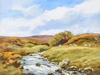 SHEEP BY MUCKISH GAP by Robert Egginton at Ross's Online Art Auctions
