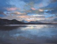 DARK SKIES OVER THE LOUGH by Gregory Moore at Ross's Online Art Auctions