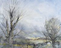 MIST OVER THE MOURNES by Pat Leckey at Ross's Online Art Auctions