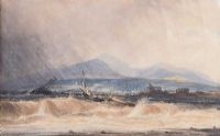COUNTY DOWN COAST by Andrew Nicholl RHA at Ross's Online Art Auctions