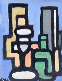 GEOMETRIC ABSTRACT by Markey Robinson at Ross's Online Art Auctions