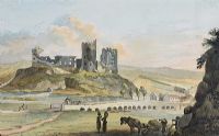 BALLINRING CASTLE ON THE ROAD FROM CORK TO DUBLIN by John Nixon at Ross's Online Art Auctions