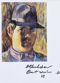 THE ARTIST AS A YOUNG MAN by Basil Blackshaw HRHA HRUA at Ross's Online Art Auctions