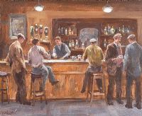 PUB INTERIOR by Donal McNaughton at Ross's Online Art Auctions