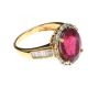 18CT GOLD AMETHYST AND DIAMOND RING at Ross's Online Art Auctions