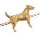EDWARDIAN 9CT GOLD DOG BROOCH at Ross's Online Art Auctions