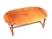 MAHOGANY CAMPAIGN COFFEE TABLE ON STAND at Ross's Online Art Auctions