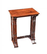 ANTIQUE ROSEWOOD NEST OF THREE TABLES at Ross's Online Art Auctions