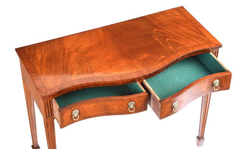 MAHOGANY HALL TABLE at Ross's Online Art Auctions